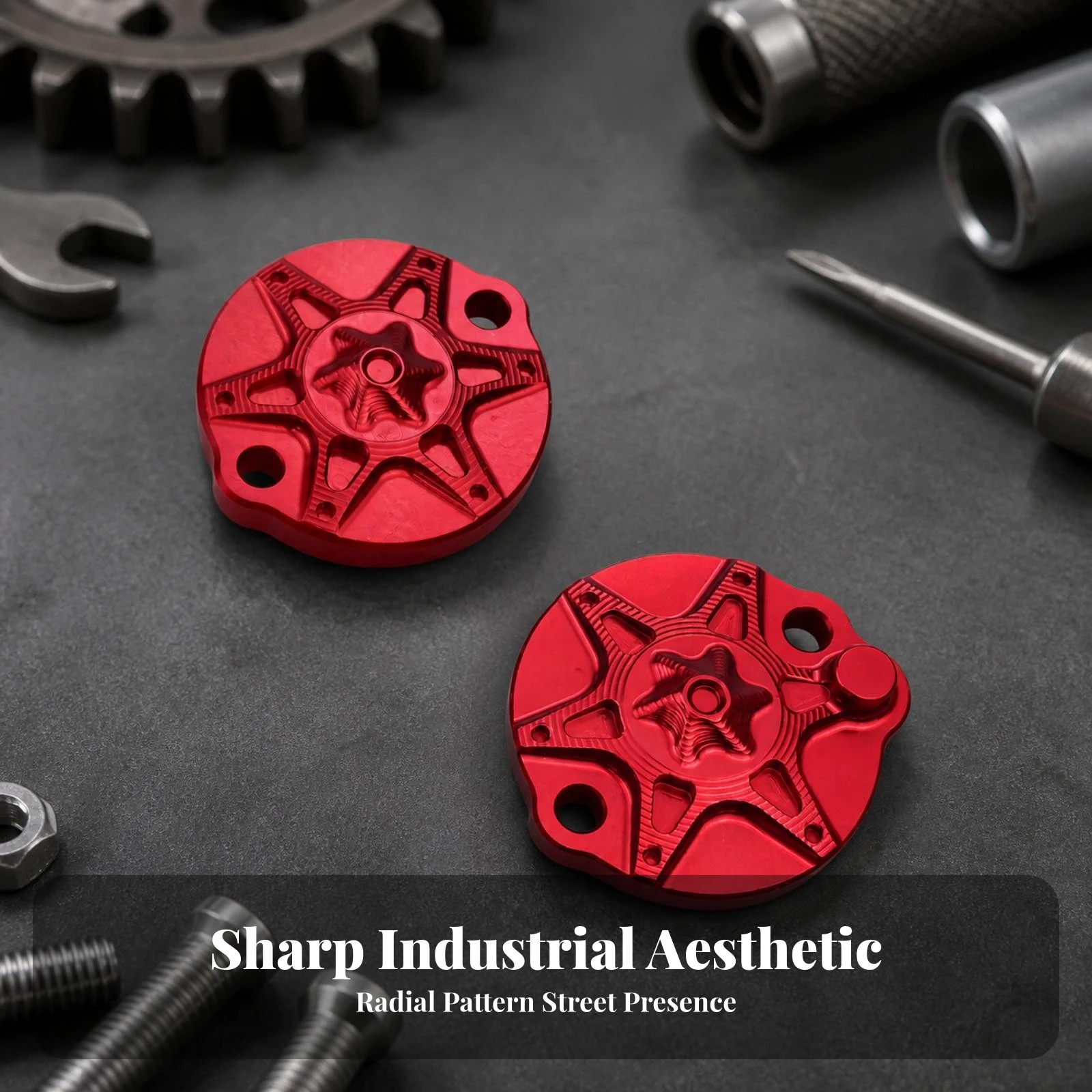 2 Pieces Engine Cover Cap CNC-Machined Decorative Engine Cap Screw Cover Exact-Fit Motorcycle Part Sturdy for CT125 Owners