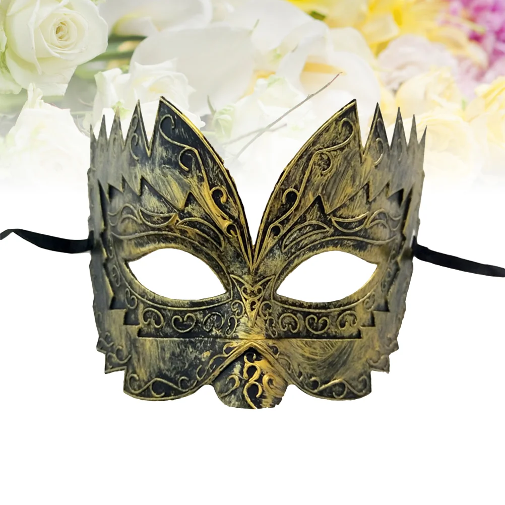 23 5x14cm Drama Masks The Dancing Party Halloween Costume Supplies Golden Ball