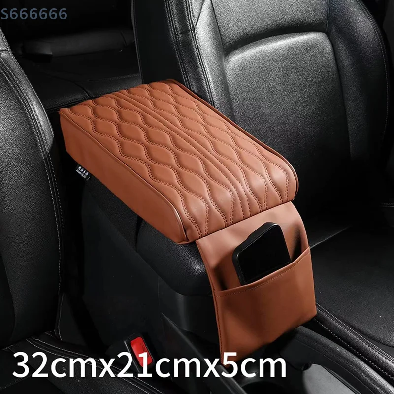 Car Center Console Armrest Box Mat Protective Pad For Truck Vehicles Universal Easy Installation Arm Cover Case Storage Bag