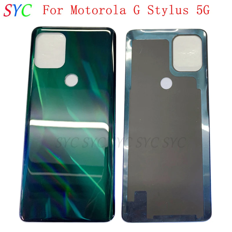 

Rear Door Battery Cover Housing Case For Motorola Moto G Stylus 5G Back Cover with with Adhesive Sticker Repair Parts