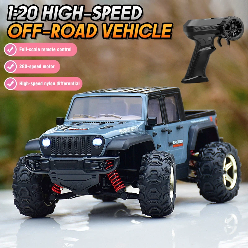 

JJRC 30Km /h 4Wd Rc Car High-Speed Off-Road Vehicle Model Throttle 1/20 Remote Control Climbing Truck Children Newyear Gift