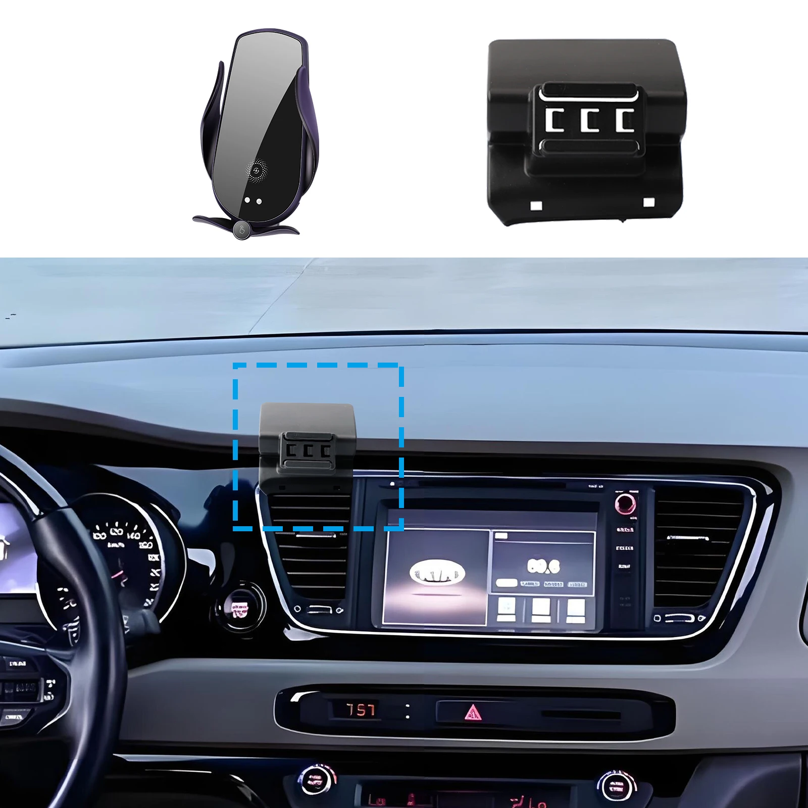 

Stand Auto GPS Bracket Navigation for Kia Grand Carnival Sedona YP 2015 2016 2017 2018 2019 2020 Car Mobile Phone Holde