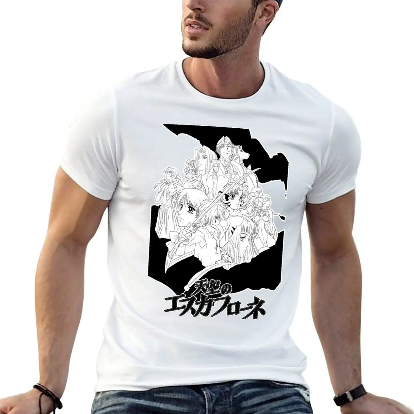 

THE VISION OF ESCAFLOWNE T-Shirt mens graphic t shirts man t shirt heavy cotton man t shirts for men casual T-shirt