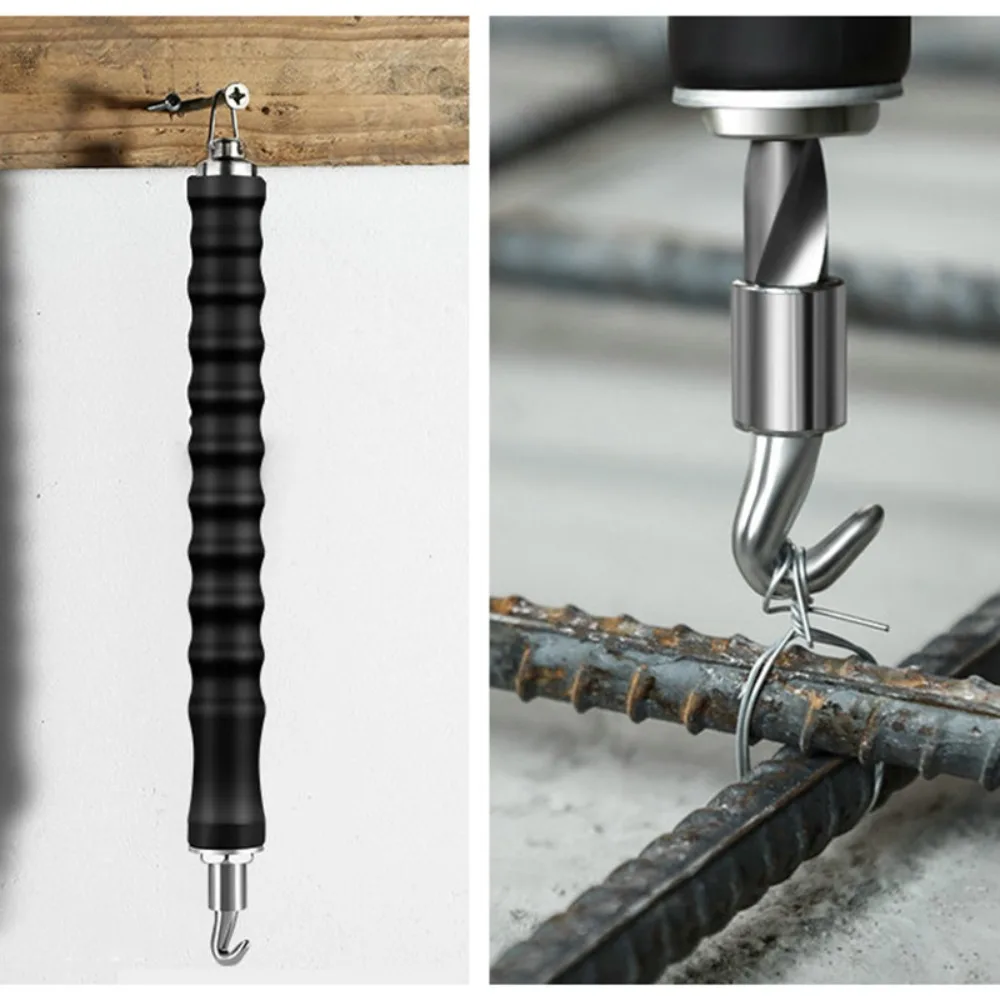 Steel Rebar Tying Steel Hook Scalable Automatic Rebar Straight Hook ConstructionNew 260mm Rebar Tie Wire Twister Hand Tools