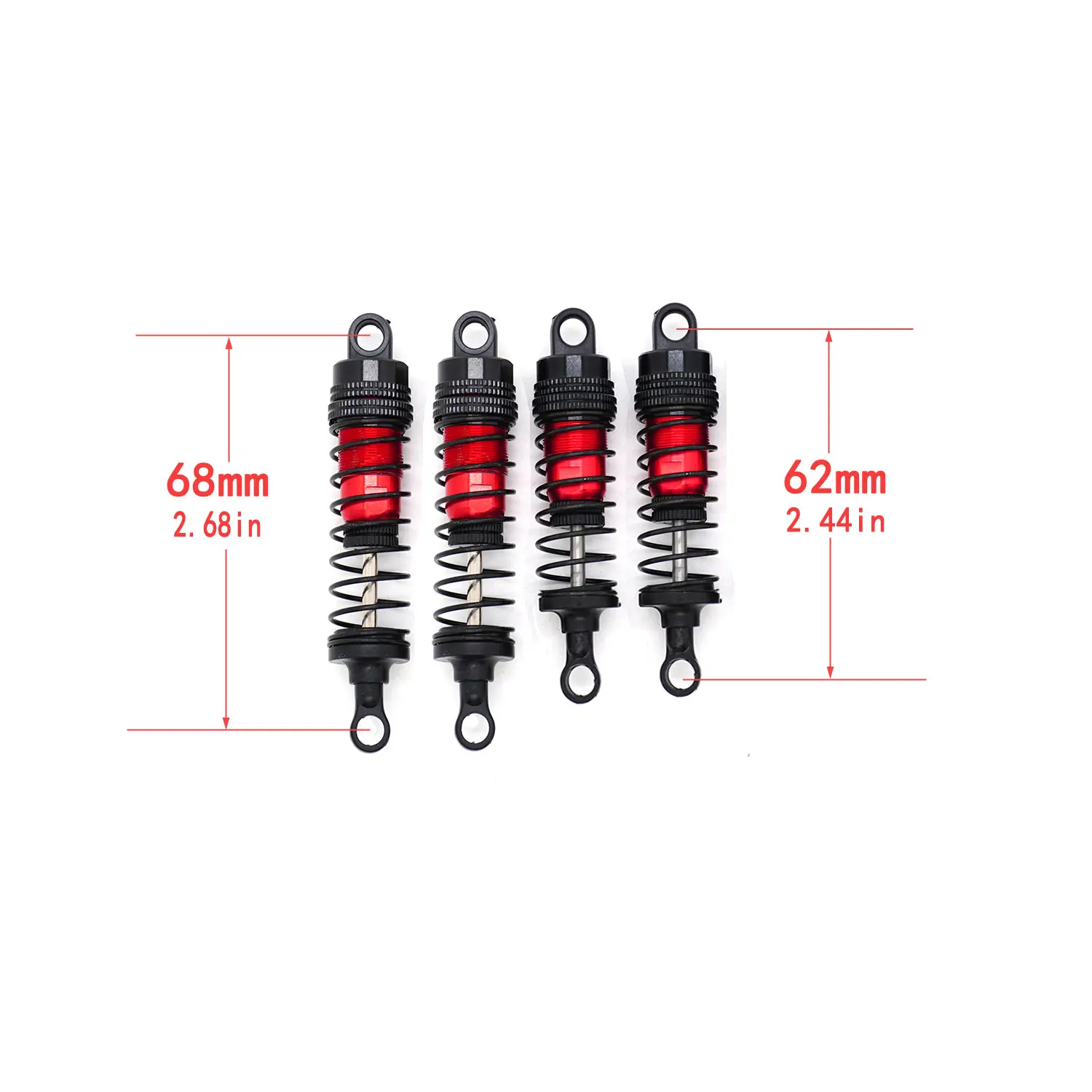 4PCS YSIDO Stoßdämpfer Dämpfer für Wltoys 144001-02 144010 124007 124008 124016 124018 124019 1/12 1/14 RC Off-road Auto Teile – Detail 19