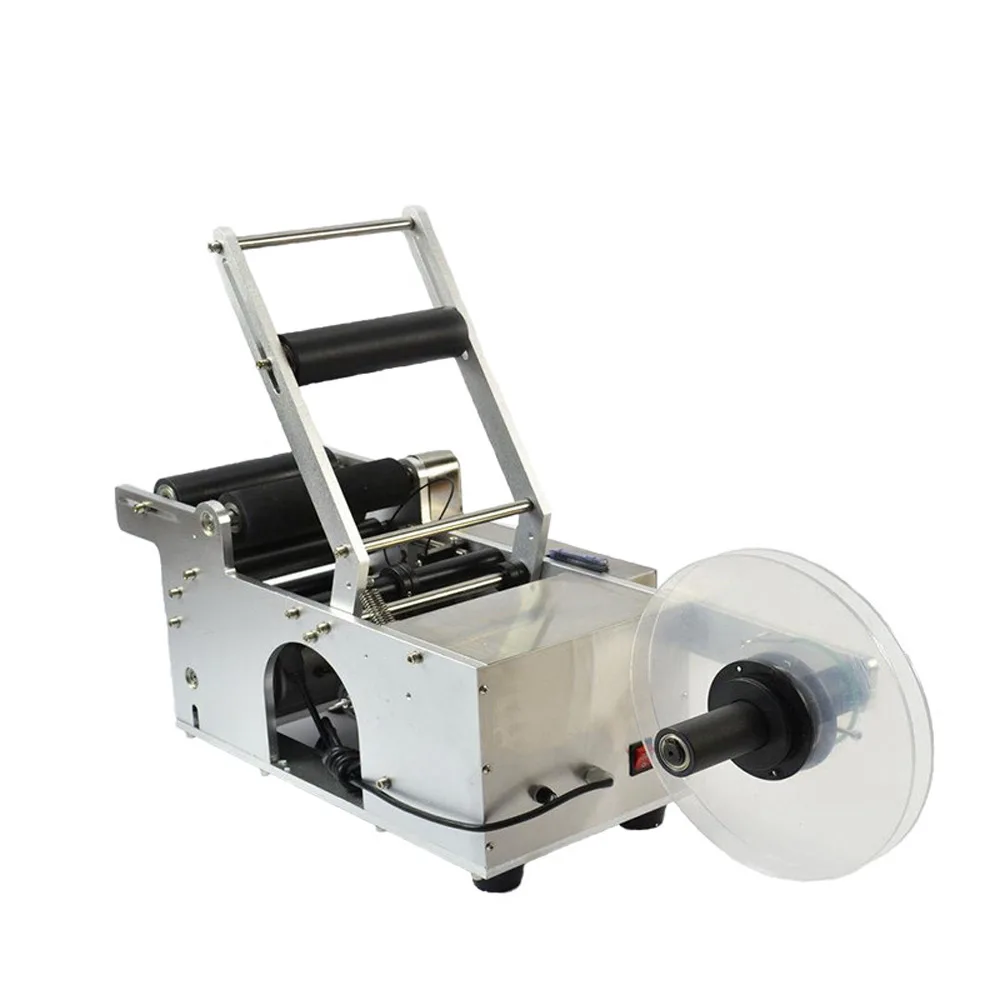 เครื่องติดฉลากแบบปิดผนึกอัตโนมัติ เครื่องติดฉลากขวดแบบใช้มือถือแบบมีกาวในตัว เครื่องซีลติดฉลากด้วยตนเอง