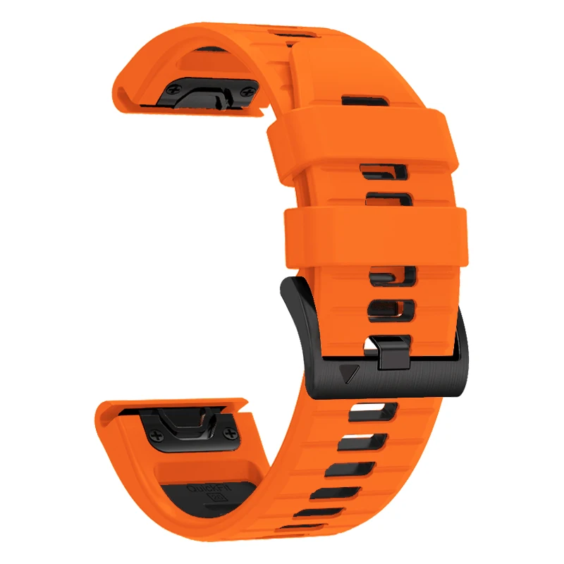 22 26MM Silicone WatchBand For Garmin Fenix 7X 7 6X 6 Pro Fenix 5X 5 Strap WristStrap For Coros VERTIX 2 Quick Release Bracelet