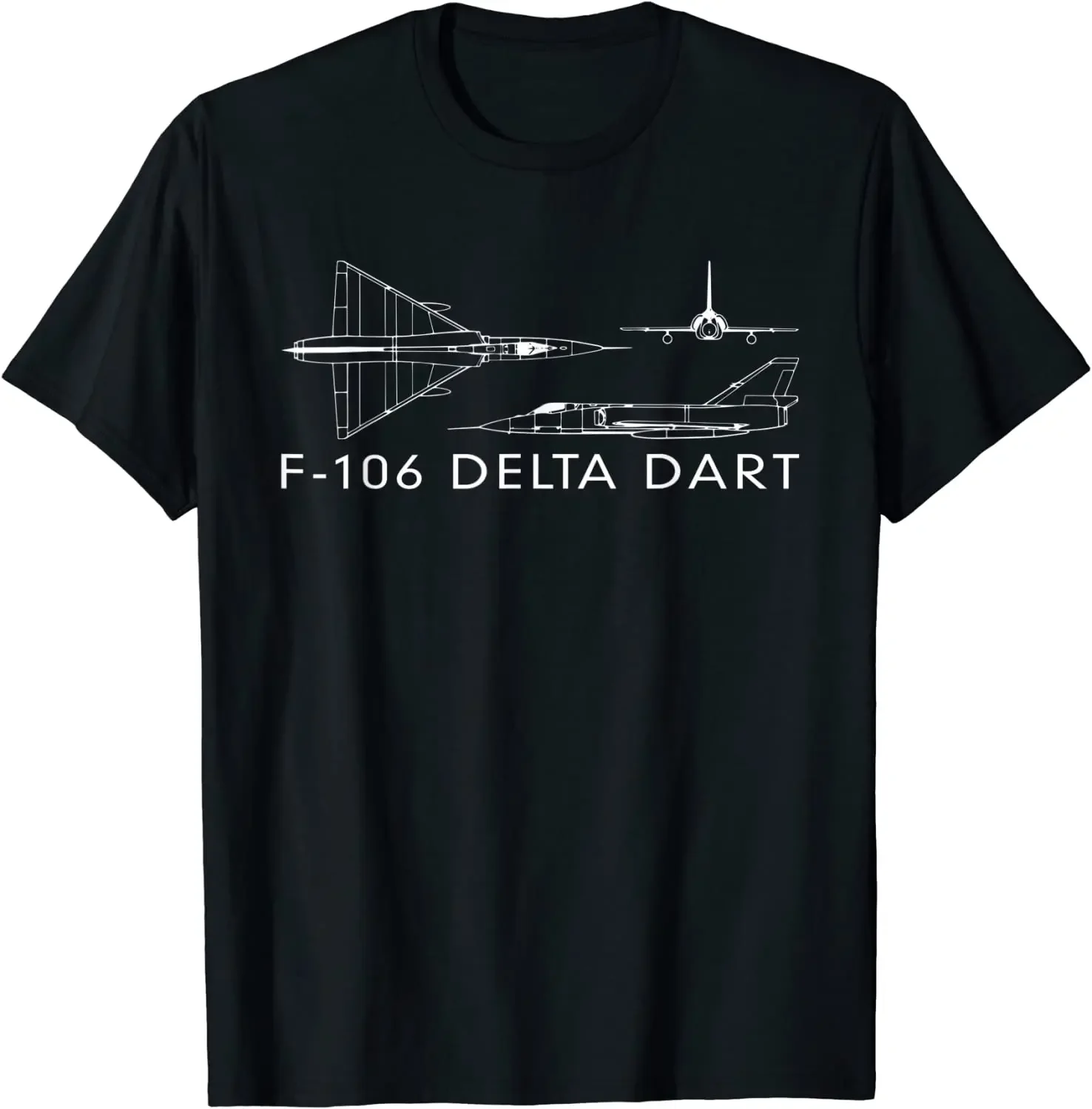 F-106 Delta Dart Interceptor Fighter Plane Men T-Shirt Short Sleeve Casual 100% Cotton O-Neck Summer TShirt