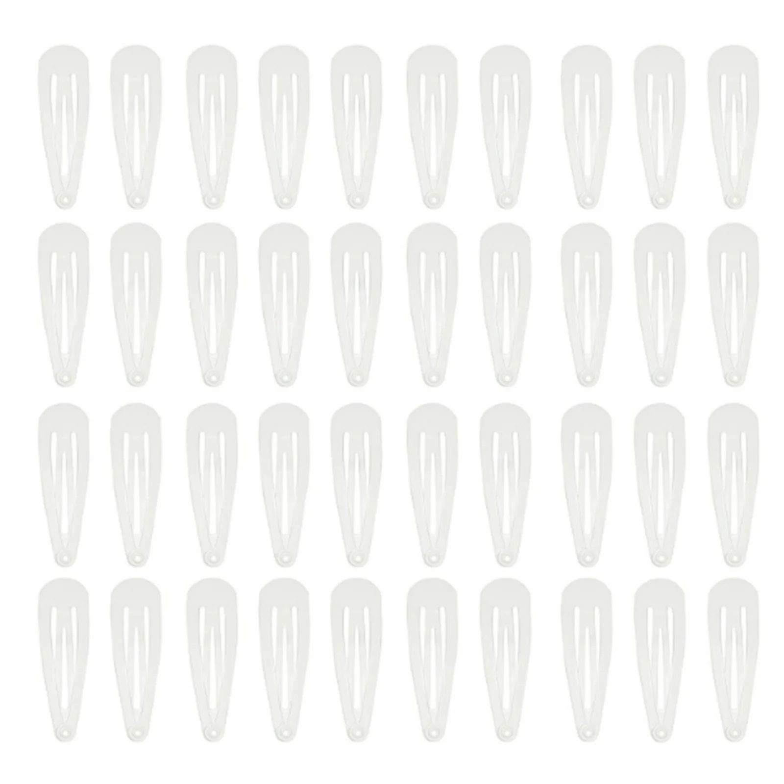 40er-Pack Schwarze 2-Zoll-Haarspangen für Damen, Metall-Haarklammern, Haaraccessoires – Detail 5