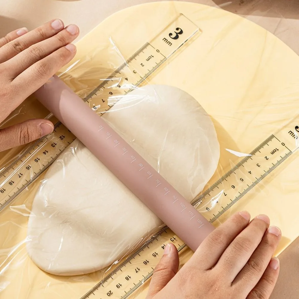 2PCS 3/4/5 MM Baking Leveling Ruler Transparent Acrylic Biscuit Balance Ruler DIY Rolling Pin Guides Ruler Dough