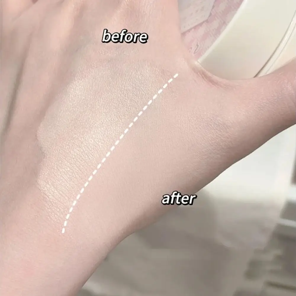 Natural Finish Matte Face Pressed Powder Whitening Cream 2 In 1 Oil Control Foundation Lasting Brightening Loose Powder