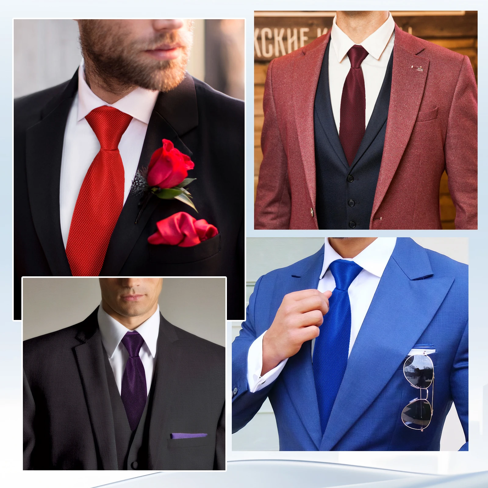 الكلاسيكية الأسود رابطة عنق تقليد الحرير الصلبة كسول التعادل للرجال الأعمال الأزرق الأحمر سستة التعادل 6 سنتيمتر فستان ضيق قميص Cravat هدية #6