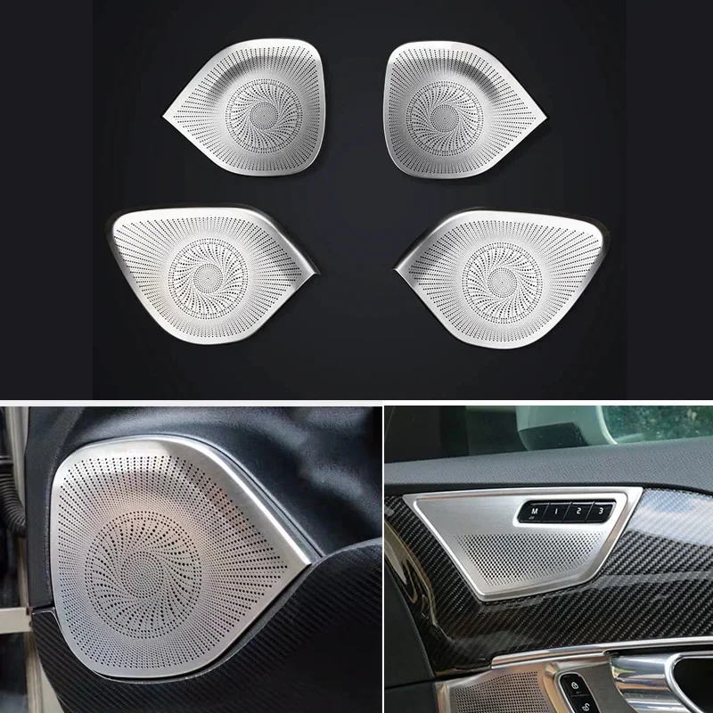 For Volvo XC90 door sound hood metal high and low four door speaker panel decoration kit Car accessories 2015-2023