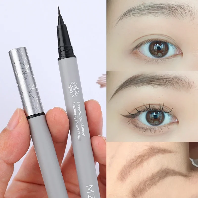 Wasserdicht Flüssigkeit Augenbraue Bleistift Einfach Zu Farbe Schweiß-proof Augenbraue Stift Ultra Dünne Kopf Lange Anhaltende Natürliche Augen Make-Up kosmetische