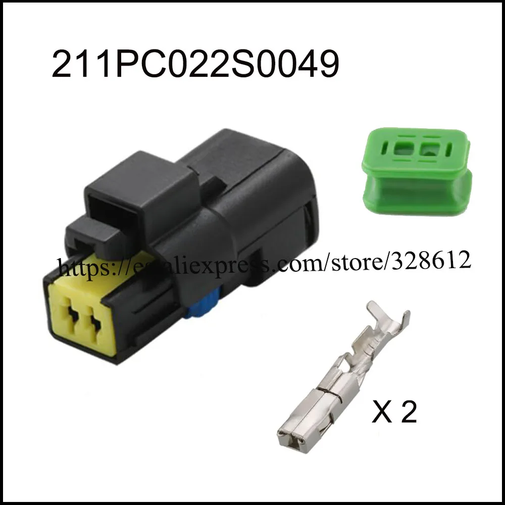 Imagem -03 - Impermeável Auto Wire Cabo Connector Tomada de Plugue Automotivo Inclui Terminal Seal Pin 211pc022s0049 211pc022s0081 100set