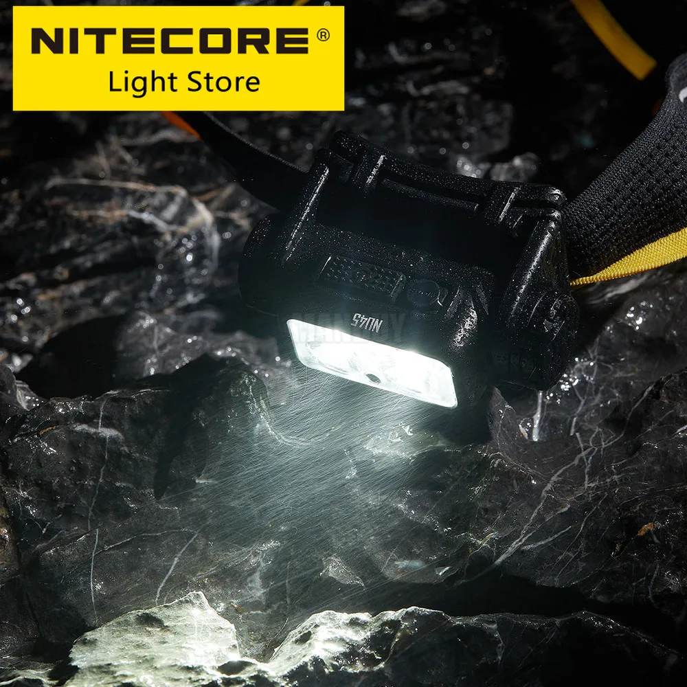 Original NITECORE NU45 1700 Lumens 4UHE LED HIGH Output Lightweight 4000mAh Li-ion Battery Rechargeable Outdoor Fishing Headlamp