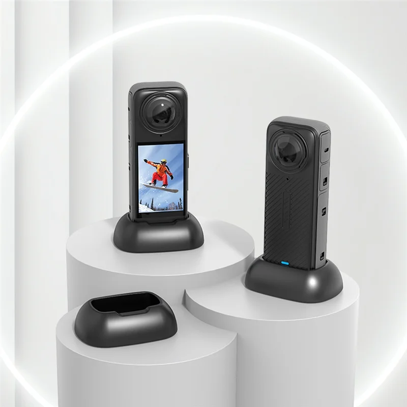 【Получшие предложения】для Insta360 X4 Силиконовая подставка Базовый держатель Силиконовая автомобильная док-станция Аксессуар для экшн-камеры