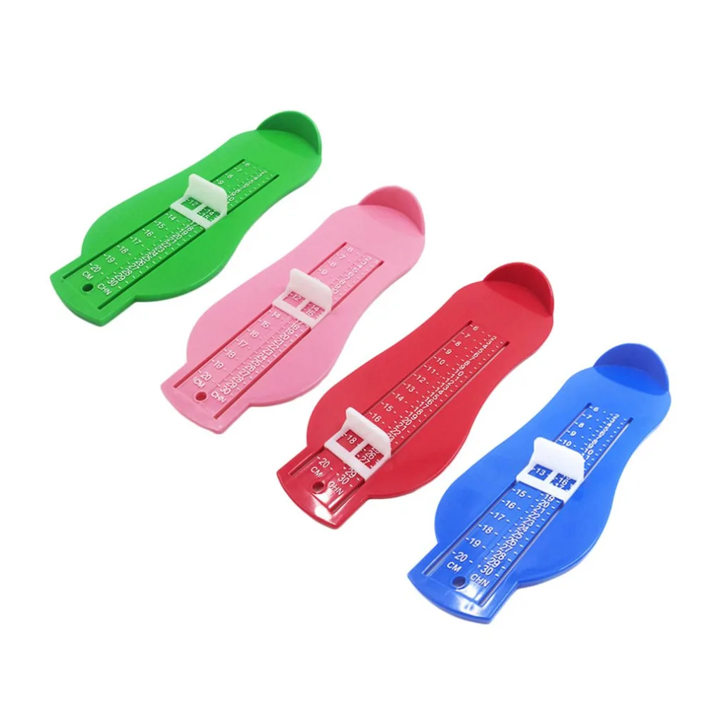 0-20cm Baby Foot Measurer Ruler Tools Shoe Size Helper 18-50 Euro Size Foot Measuring Gauge Baby Kids Foot Measure Random Color