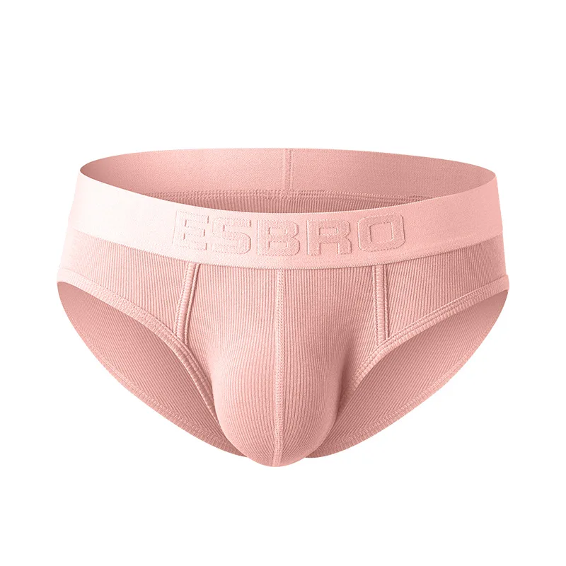 

U-образная выпуклая сумка с резьбой, удобное мужское тонкое нижнее белье, трансграничная доставка эластичных спортивных трусов с низкой посадкой E01