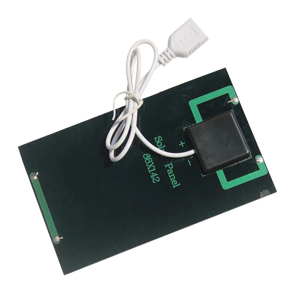 5W 5V Solarpanel aus monokristallinem Silizium mit USB-Ausgang, tragbares DIY-Solarladegerät für Mobiltelefone, ideal zum Campen, 88 x 142 mm (3,46 x 5,59 Zoll). – Detail 3