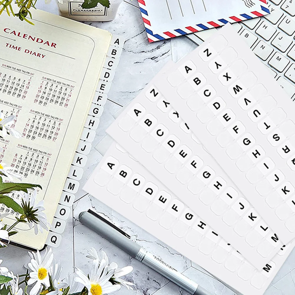 30 ورقة من علامات تبويب الأبجدية، علامات الصفحة، علامات تبويب لاصقة، ملصقات مؤشر ملونة، ملصقات لاصقة للمفكرة، علامات الصفحة