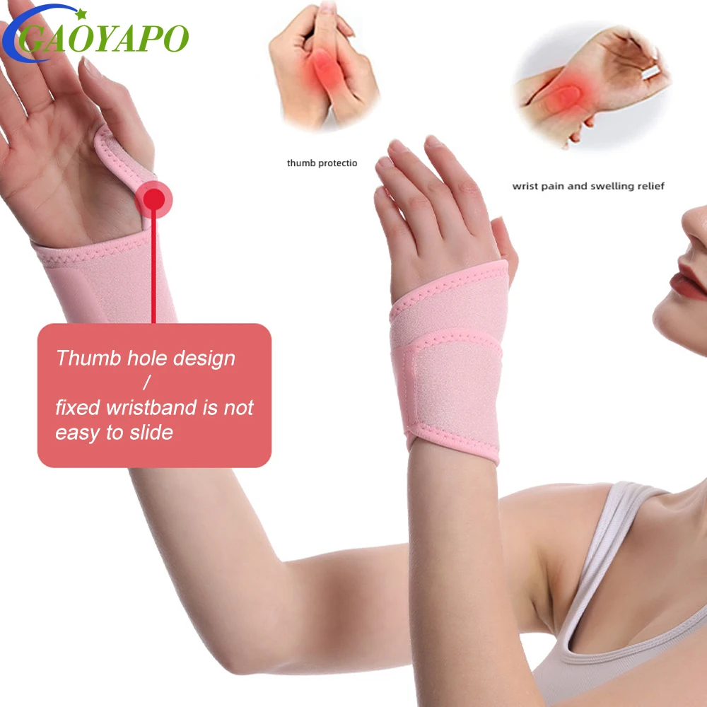 1Pcs Profession Wrist Support Brace for Women Men,Adjustable Wrist Strap Reversible Wrist Brace for Carpal Tunnel,Arthritis,RSI