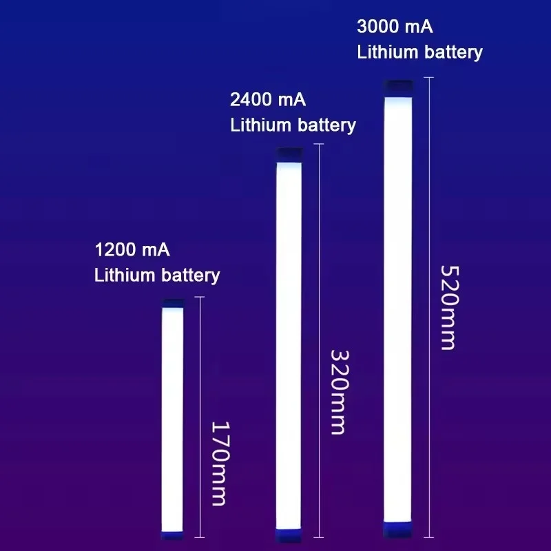 カラフルな LED ナイトランプ RGB 雰囲気補助光充電式寝室の写真撮影照明部屋の装飾