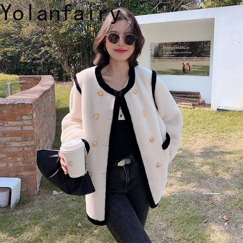 

Real Fur Coat Women Elegant Natural Wool Fur Jacket for Women New Winter Genuine Leather Jackets Fur Coats Abrigo Mujer Invierno