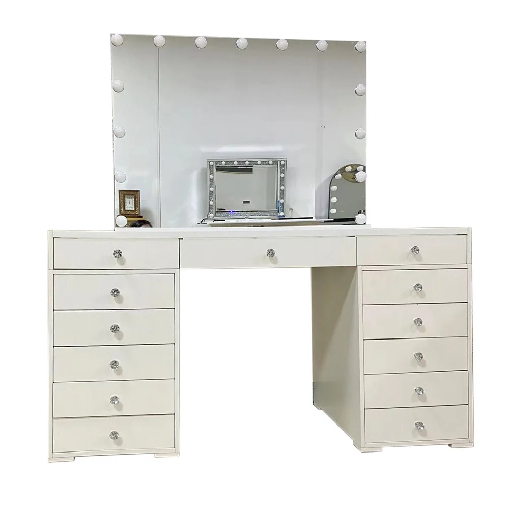 Light bulb dressing table Bedroom chest integrated design makeup cabinet dressing tables