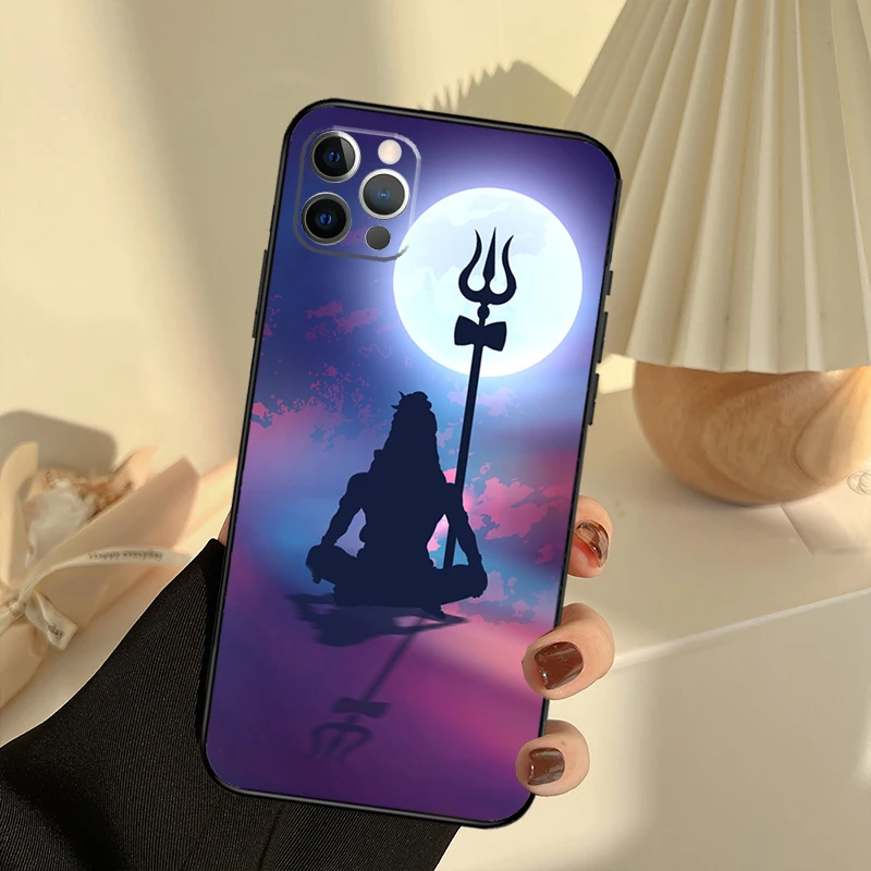 Lord Shiva Hindu God Case For iPhone 11 12 13 14 15 Pro Max Cover For iPhone 13 12 Mini XR X XS Max 7 8 Plus SE 2020