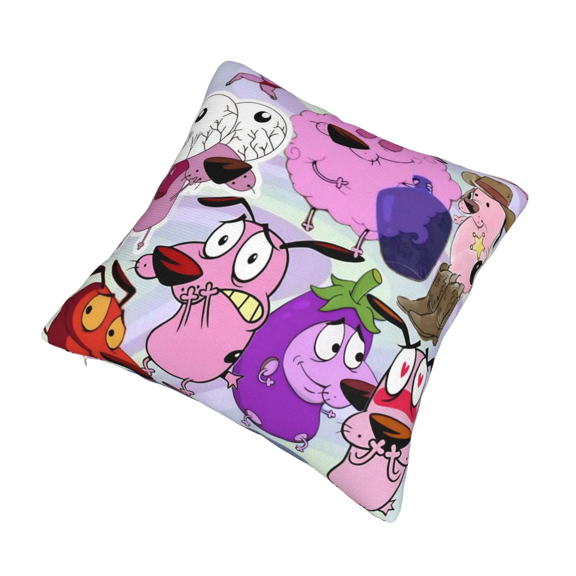 Courage the Cowardly Dog-D Pillowcase Merchandise Soft Cushion Cover Decorations  Pillow Case Cover Home Multi Size