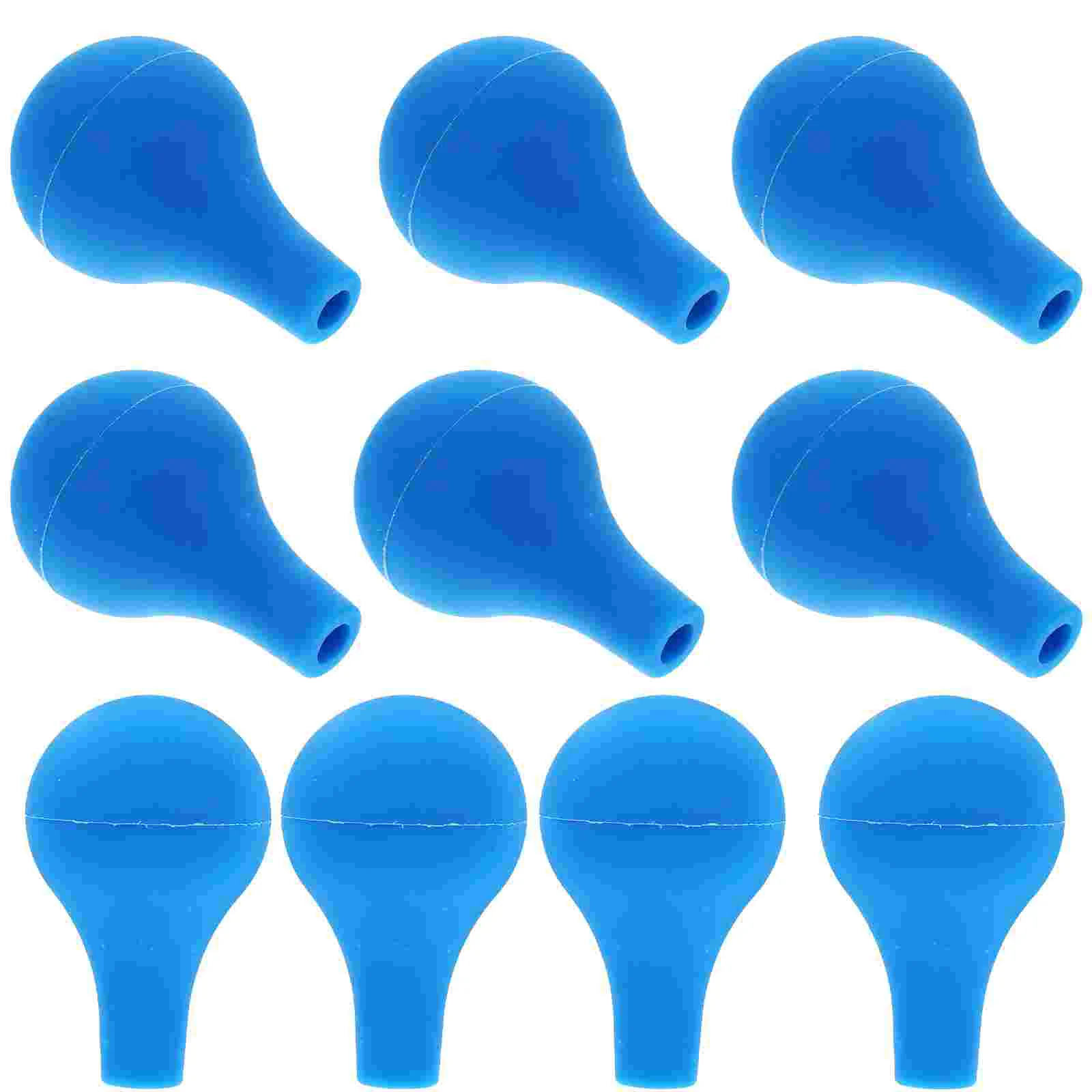 Pipent graduée en silicone, boule d\'aspiration, ampoule bleue, capuchon M Pipup, compte-gouttes, 5 pièces, 10 pièces