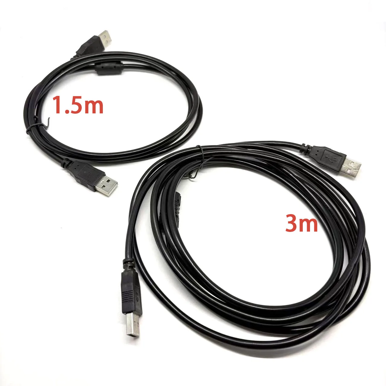 USB A Male To USB Male Dual USB2.0 Extension Cable For Radiator Webcom Camera USB Date Transmission Extender Cord 1.5m 3m