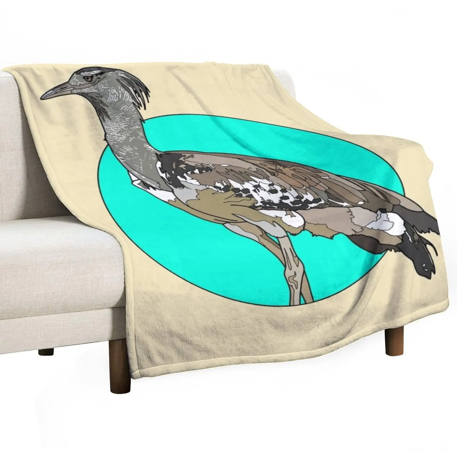 Kori Bustard Regalo para amantes de las aves bustardas Manta compacta y cálida para viajes en coche