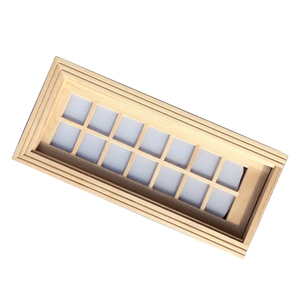 

1 шт. миниатюрная деревянная решетчатая дверца-украшение из натурального материала для мини-домиков, декор для DIY, ландшафтный декор, деревянный декор для дверей