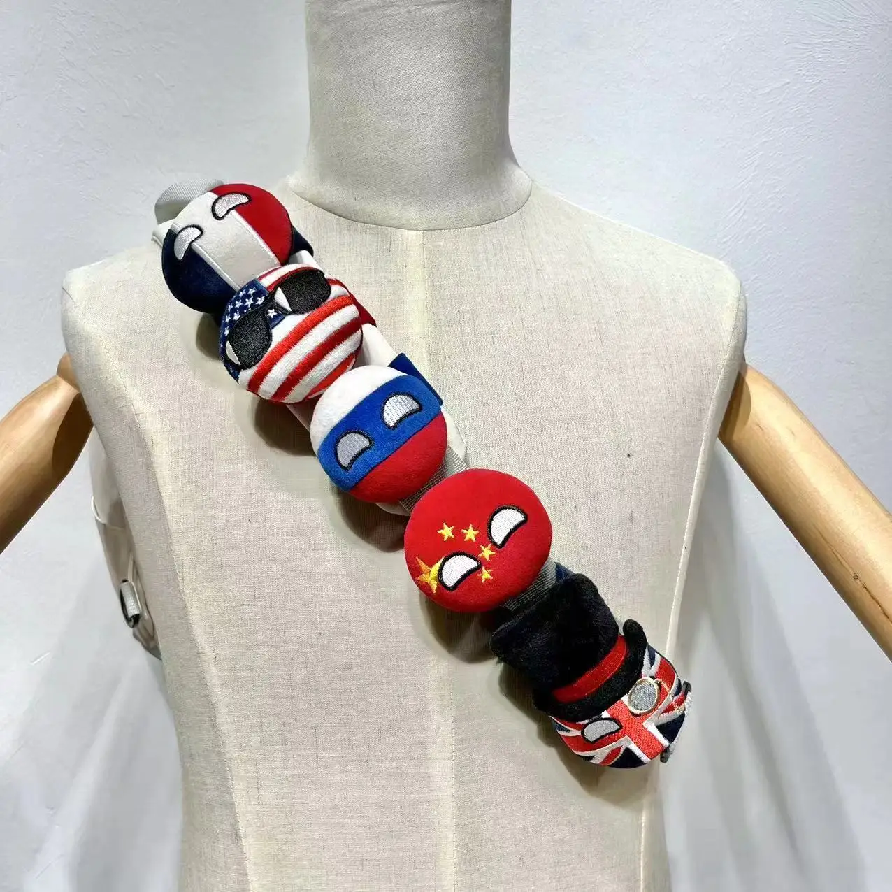 كرة بلد يدوية الكتفين ، مشبك العلم ، روسيا ، ألمانيا ، فرنسا ، المملكة المتحدة ، روسيا ، ألمانيا ، بولندا ، حزام 7 ، فكرة هدية رائعة