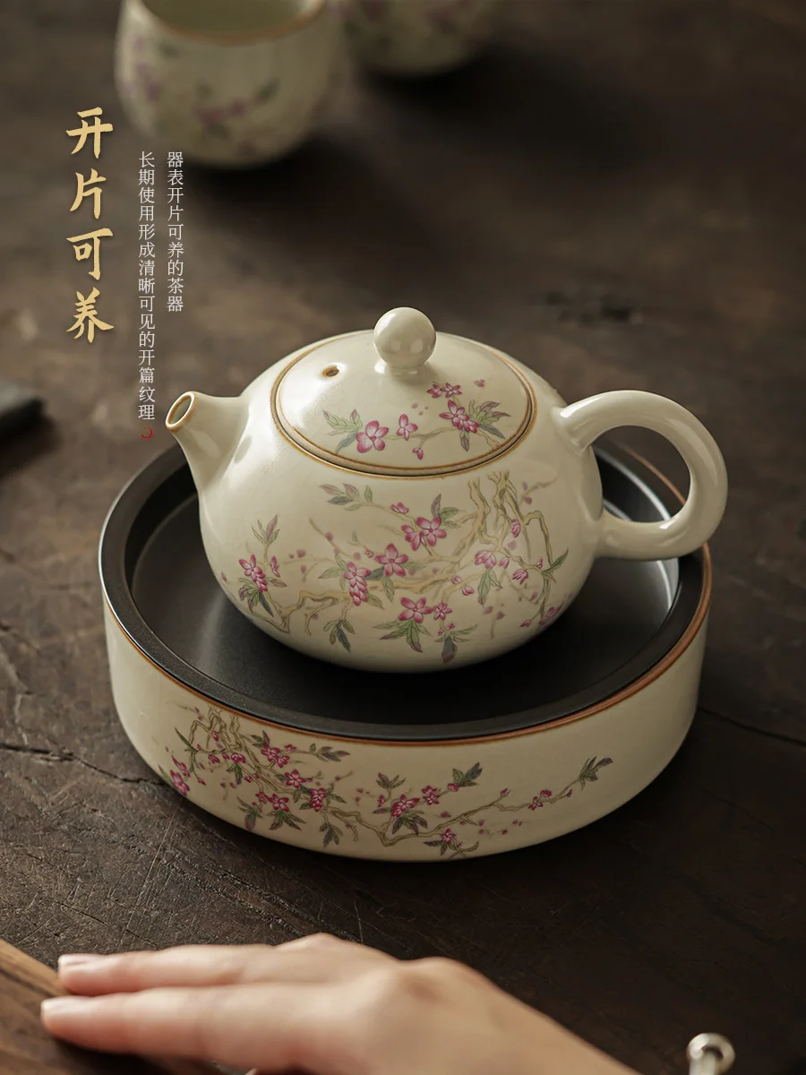 Daming Chenghua Doucai Chicken Cup Guanfu Jingdezhen Handmade Antique Reproduction Kung Fu Tea Set Hand-Painted Gift Box