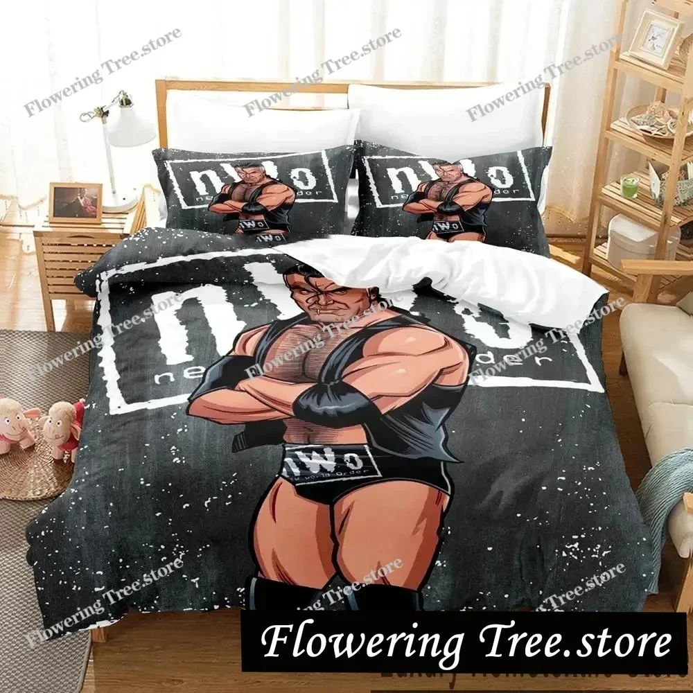 

3D Print The Best of WWE Best of nWo Bedding Set Boys Girls Twin Queen King Size Duvet Cover Pillowcase Bed boys Adult
