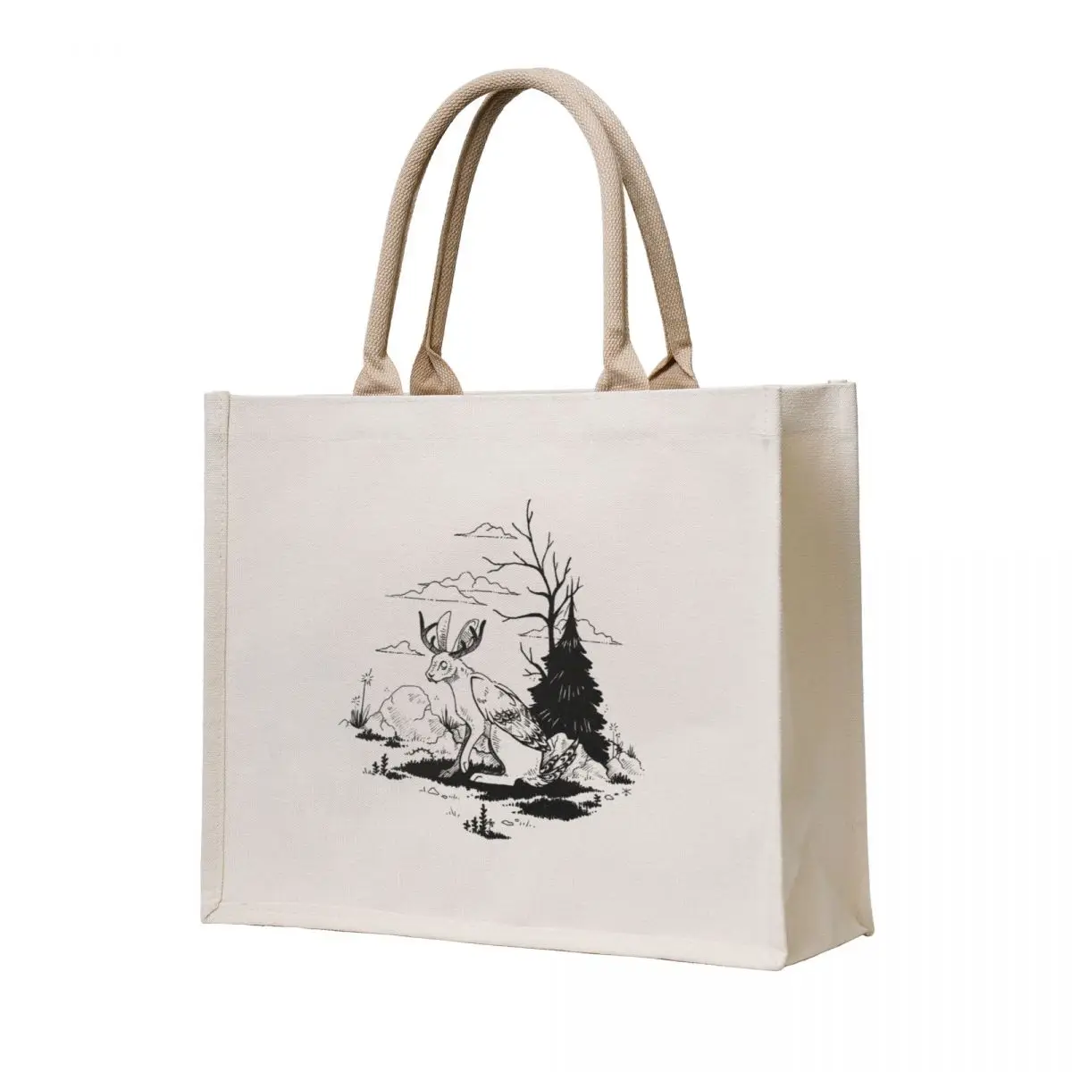 

Wolpertinger Tote Bag bag luxury women Handbags women tote bag screen custom canvas