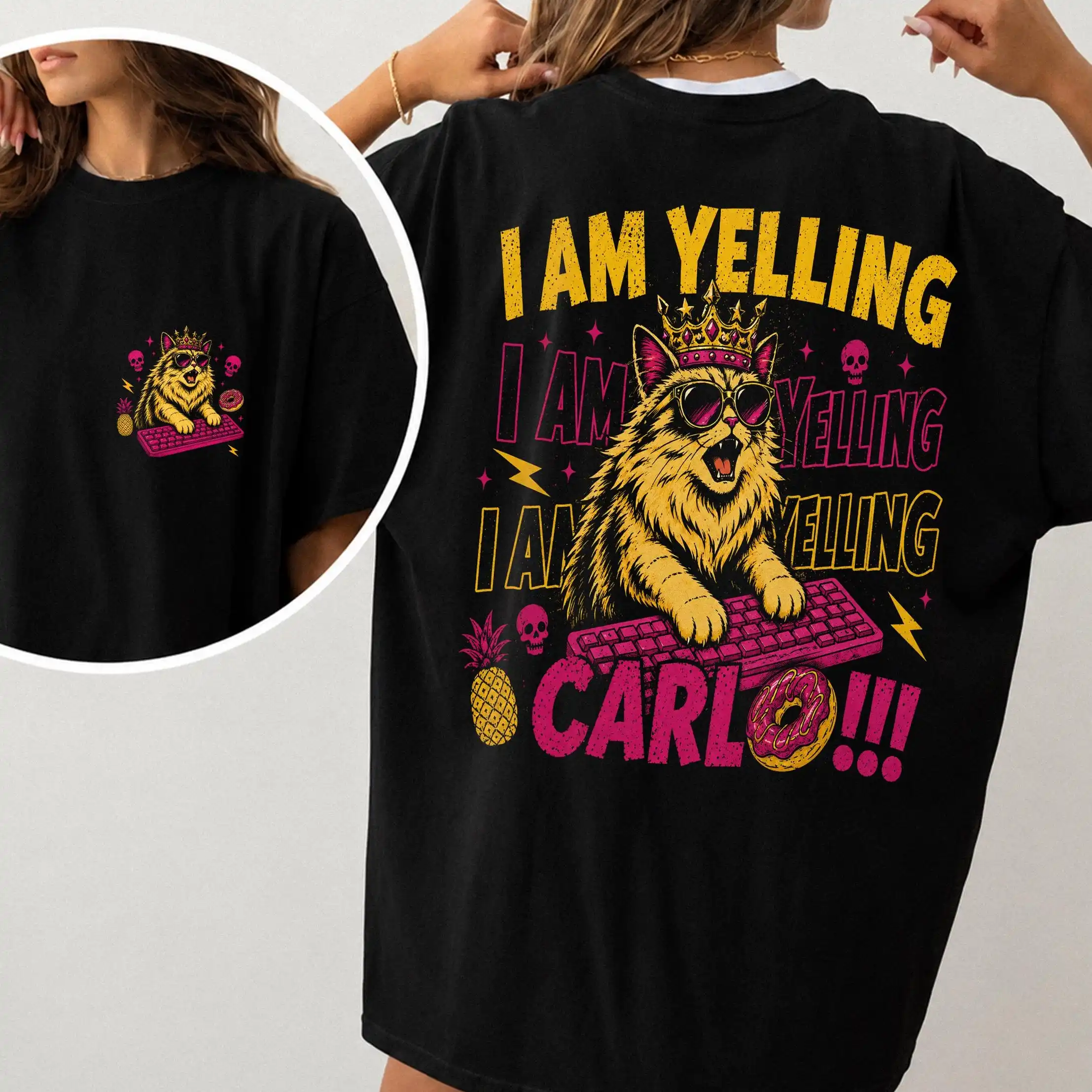 I Am Yelling Carl T-Shirt, Princess Donut Dungeon Crawler Carl Shirt