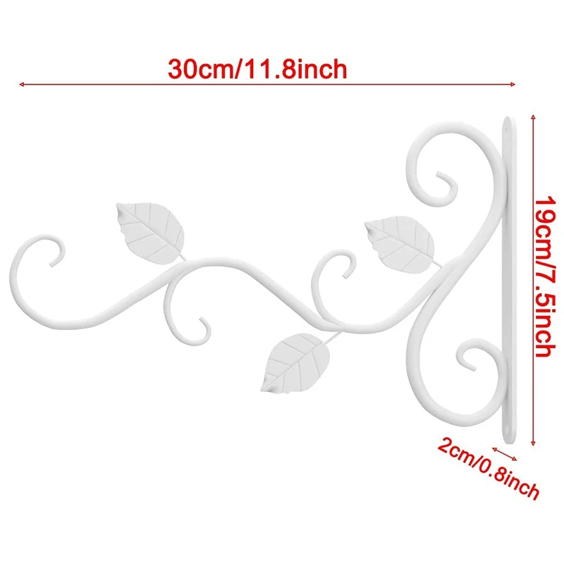 2 Pieces Of Hanging Plant Stand 12-Inch Flower Pot Hooks For Hanging Flower Pots And Bird Feeders