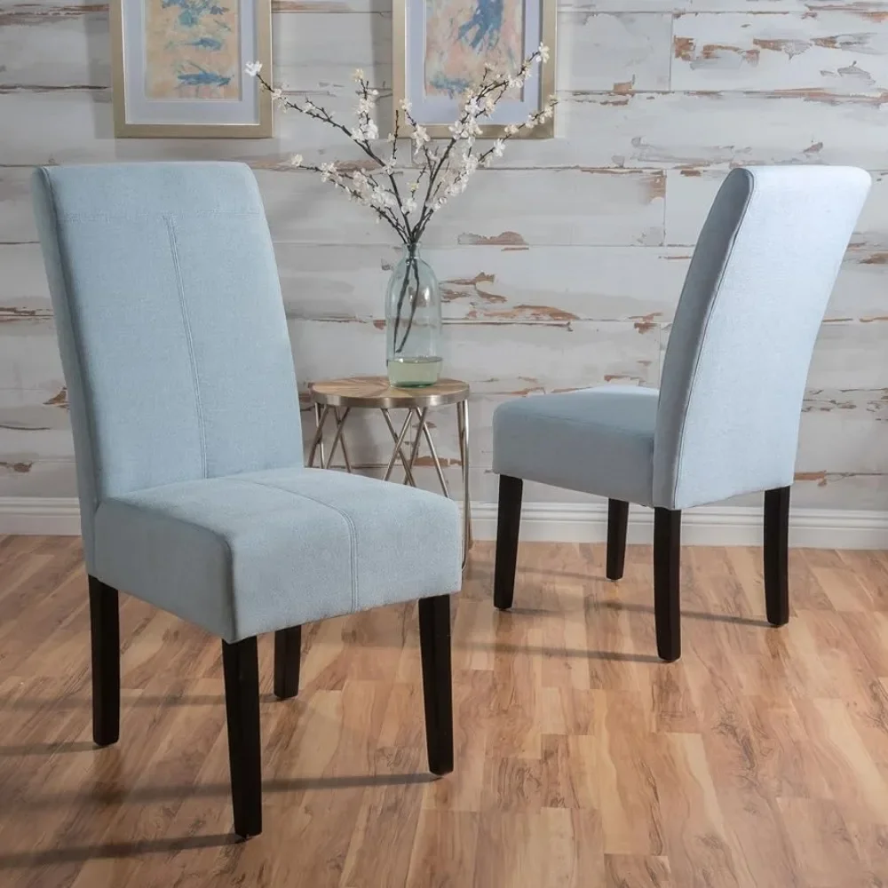 Dining Chairs Fabric Dining Chairs, 2-Pcs Set, Light Sky Upholstered Kitchen Chair