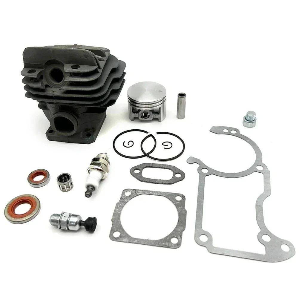 Cylinder Piston Set For Stihl 026 MS260 MS 260 44 Mm Incl Sealing Set And  Plugs Cylinder Exhaust Gasket Kit Garden Tool Parts