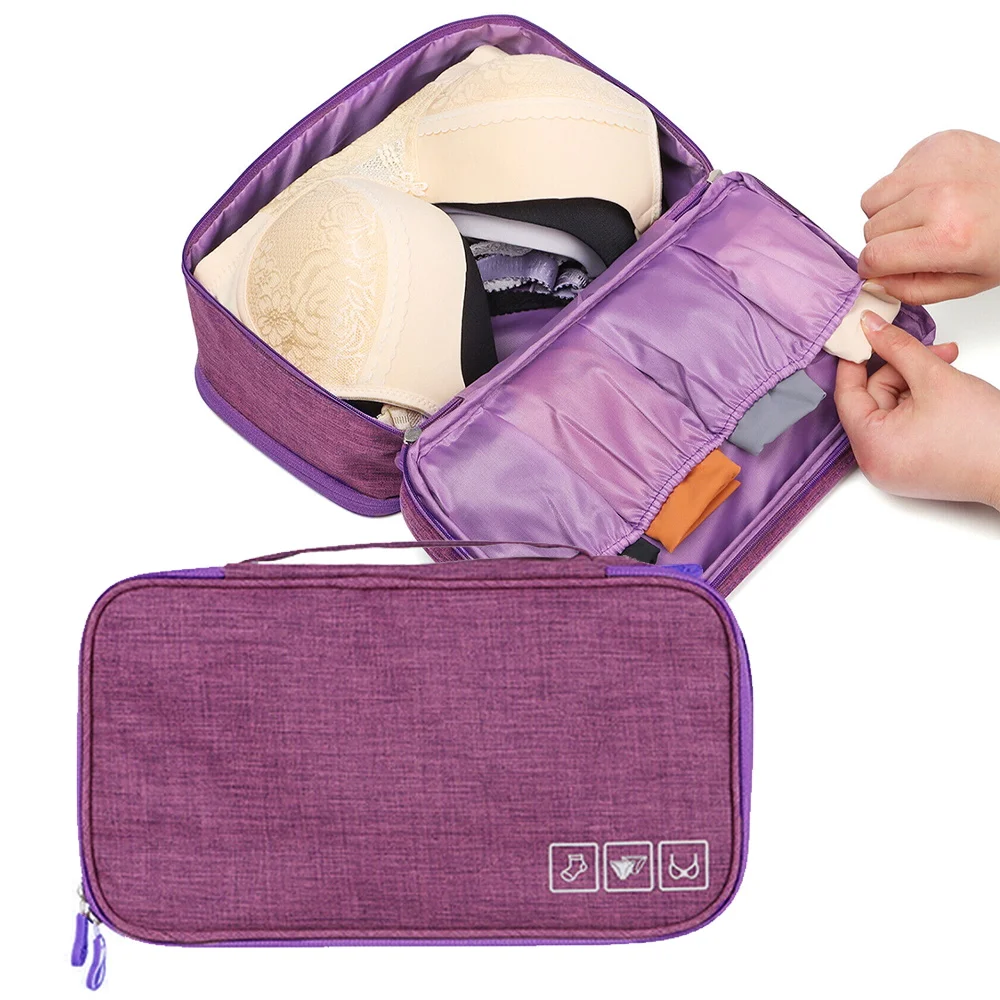 

Сумка для хранения нижнего белья, бюстгальтера, многофункциональный дорожный органайзер для одежды, шкаф, сумка для одежды, носки с двойной молнией, трусики, сумки для бюстгальтеров