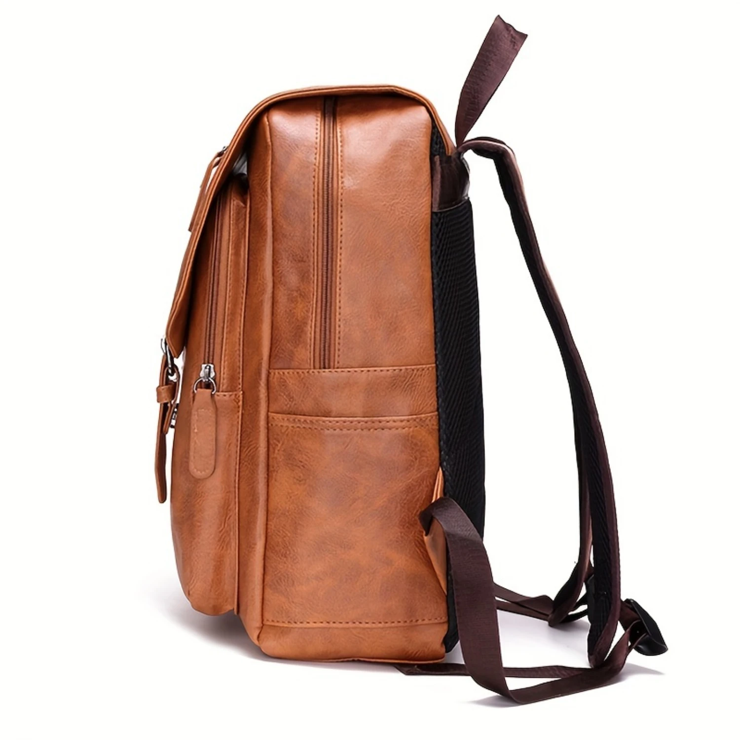 Tas Ransel Kasual Kulit PU Pria - Bergaya, Tahan Lama & Nyaman