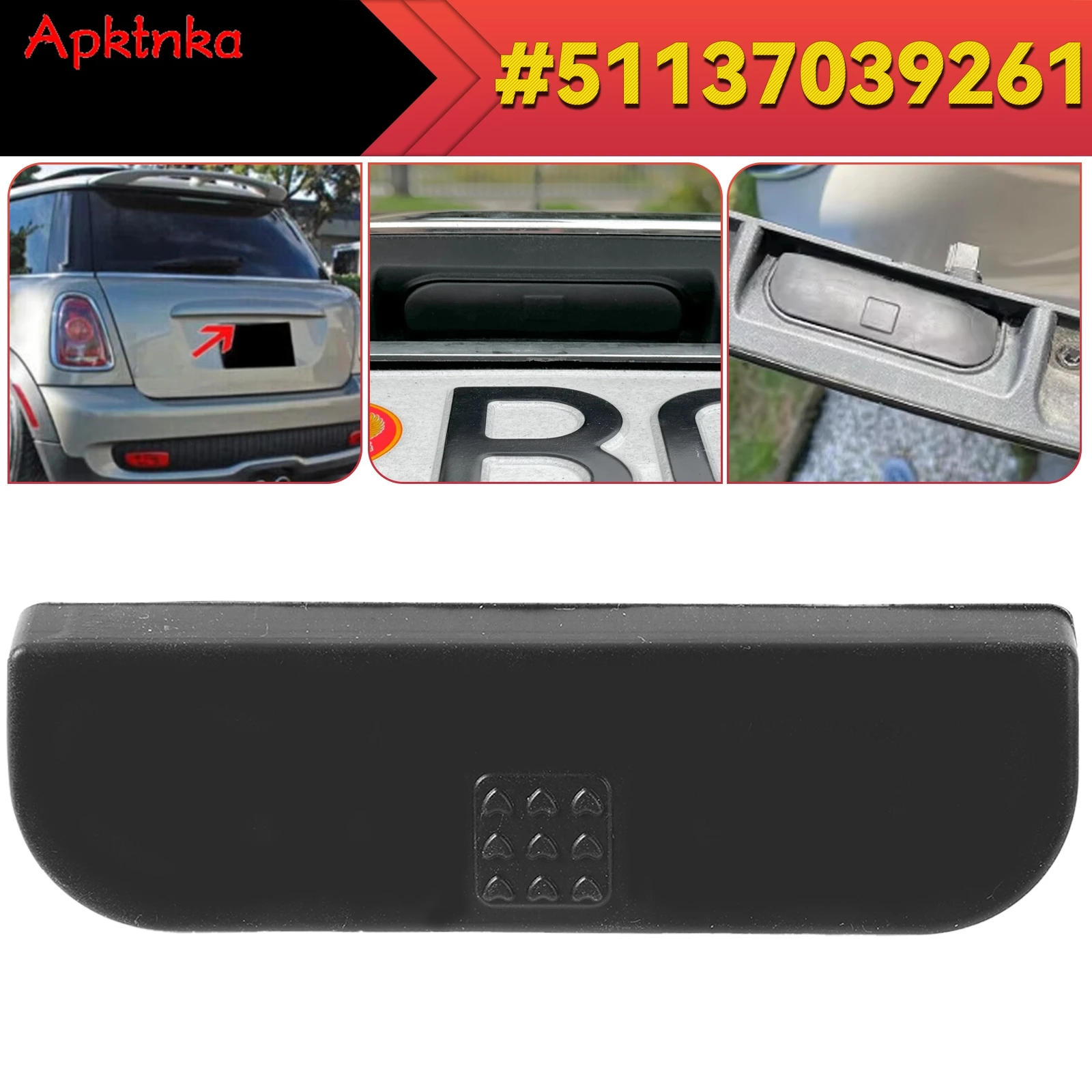 

Rear Trunk Tailgate Release Switch Rubber Cover Lid Pad Handle For BMW Mini R50 R52 R53 R56 R57 R58 R59 51137039261 51717039261