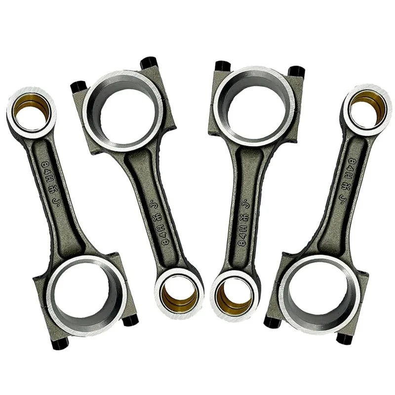 

4pcs Connecting Rod 123900-23000 Compatible for Yanmar 4TNV106 4TNE106 4TNV106T Engine TL150 C50R3 CTL80 Excavator