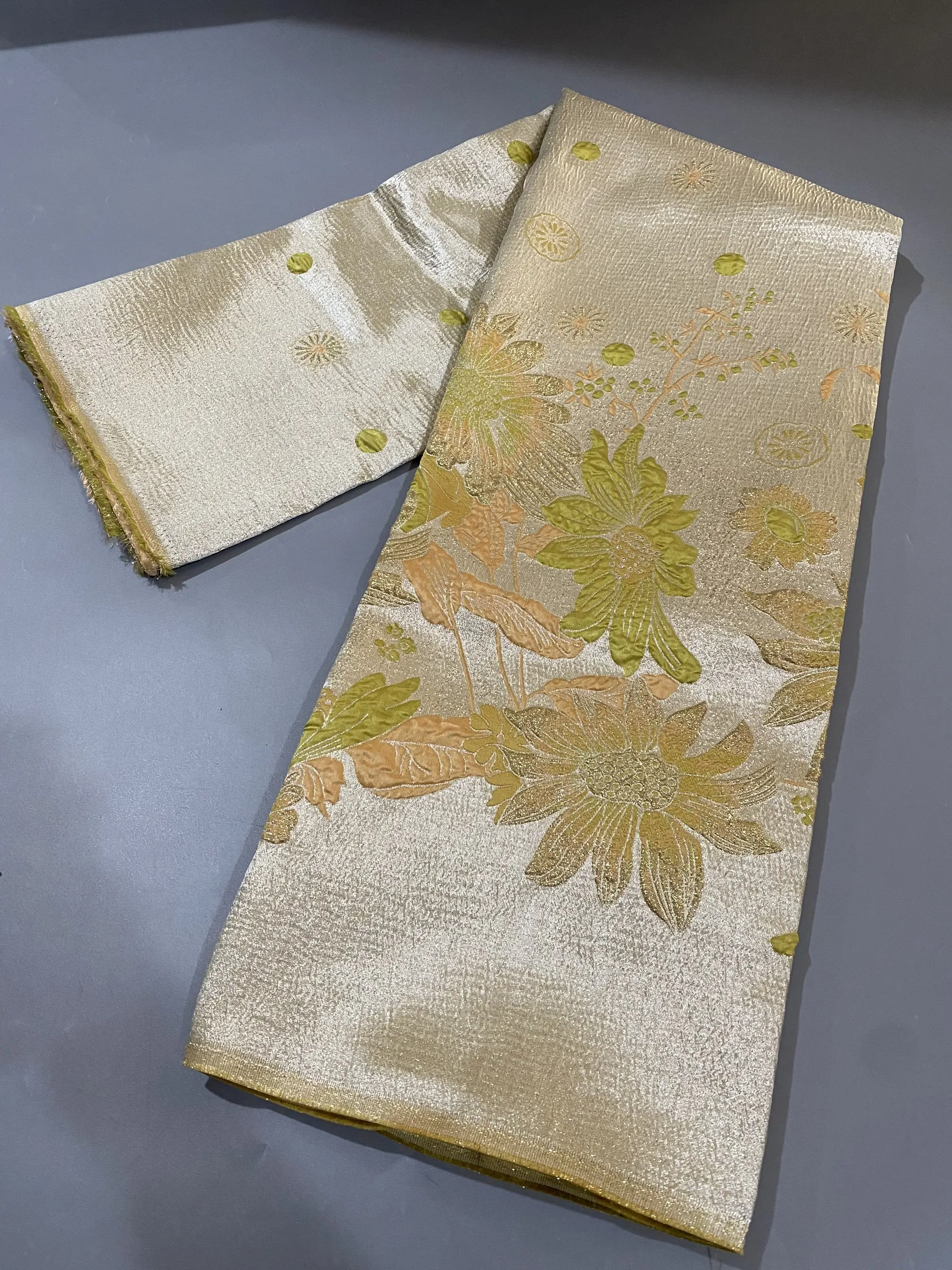 

Clearance Sale High Quality African Nigerian Tulle Lace Fabric Organza Guipure Brocade Jacquard French Lace For Wedding Dresses