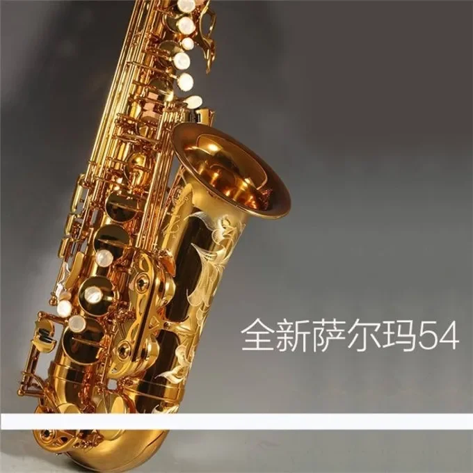 High Grade Antique Finish Eb E-flat Alto Saxophone Sax Shell Key Carve Pattern Woodwind Instrument with Case Other Aeccessaries