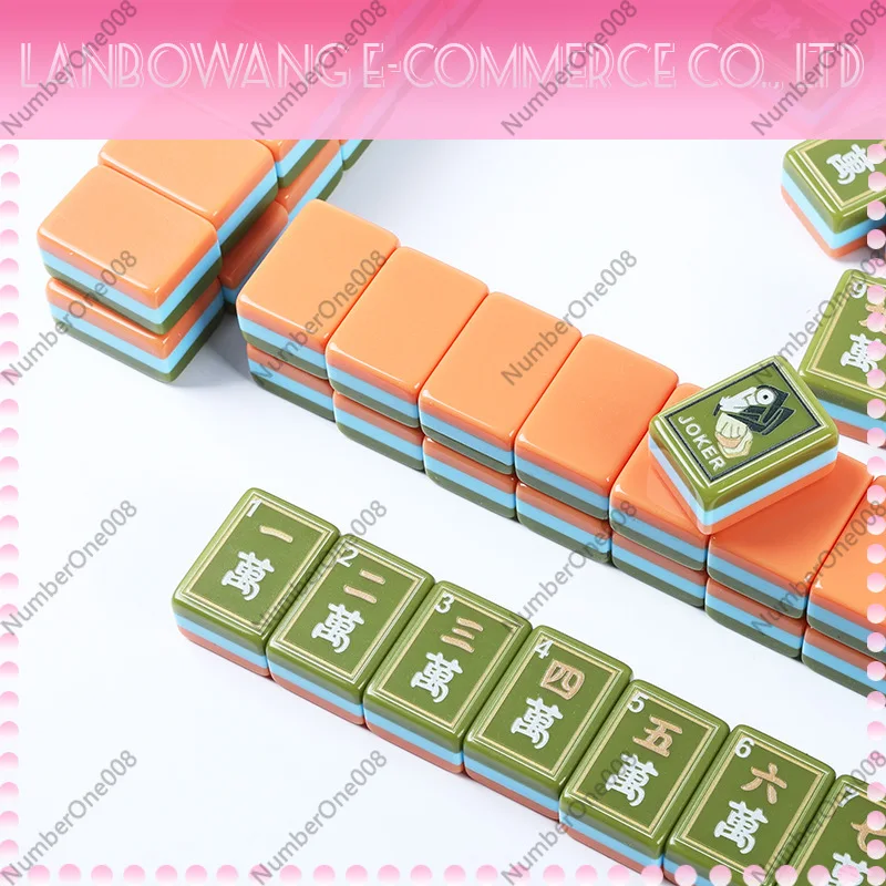 jeu-de-mahjong-americain-en-acrylique-peint-a-la-main-quatre-couches-couleurs-mixtes-fait-main-loisirs-a-domicile-pour-l'exportation-transfrontaliere